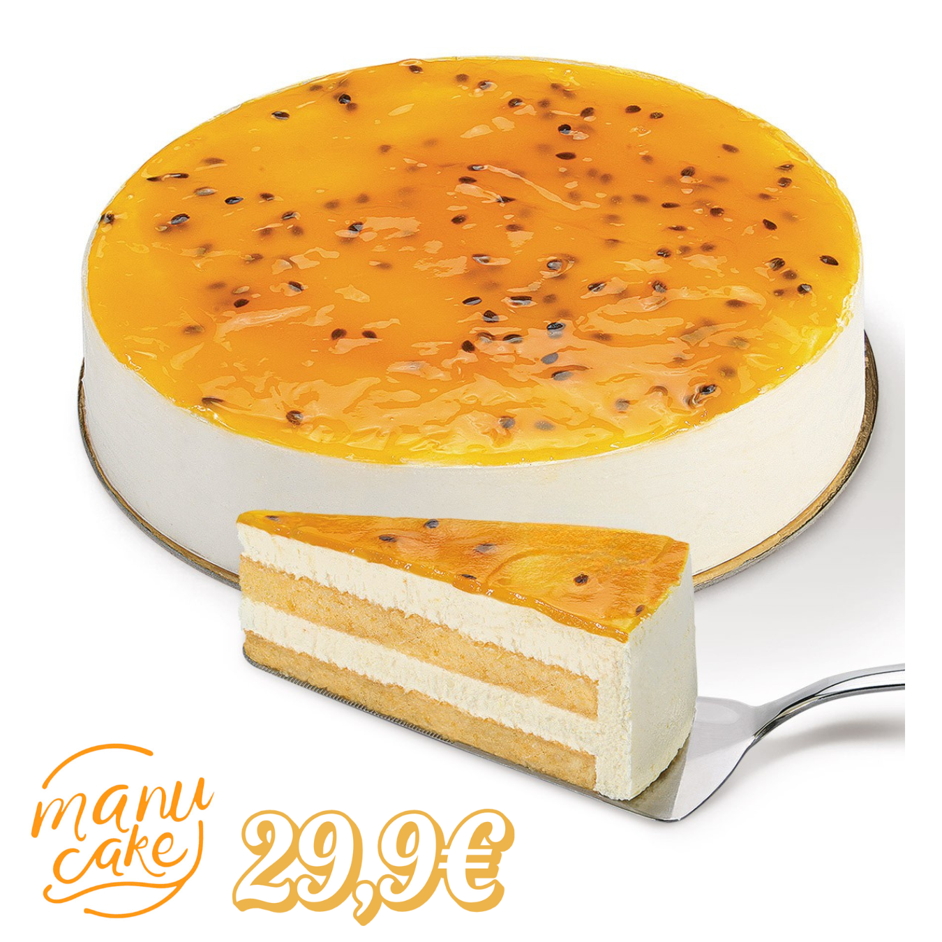 Base de bolacha, leite condensado e polpa maracujá, coberto com geleia de maracujá