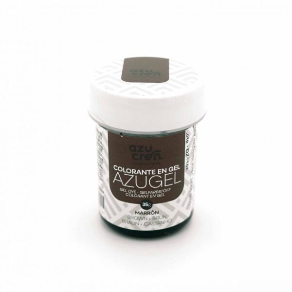 Corante Gel Castanho Azugel 35g para confeitaria