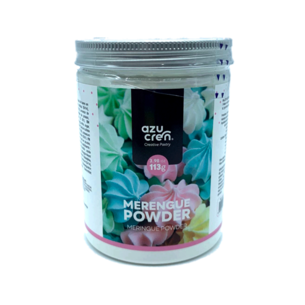 Pó de merengue Azucrén 113 g para confeitaria profissional.