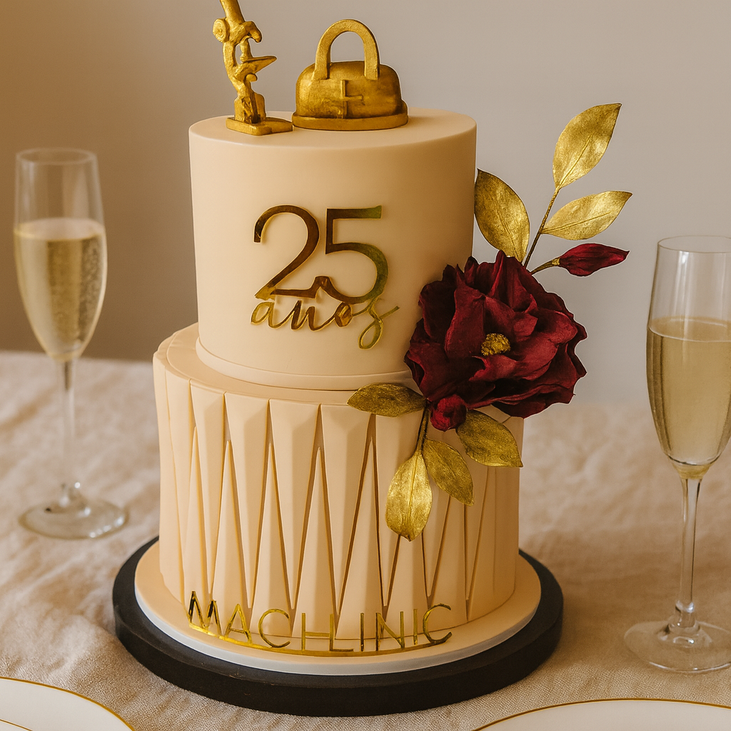 Bolo Comemorativo de 25 Anos Bolo Comemorativo de 25 Anos