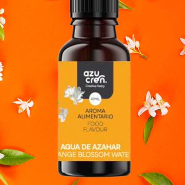 Água de flor de laranjeira 10 ml para confeitaria e pastelaria.